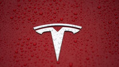 El logo de Tesla, en una imagen de archivo.