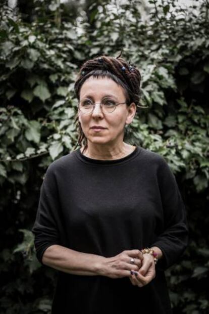 La escritora Olga Tokarczuk, en Varsovia en 2018.