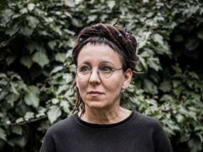 La escritora Olga Tokarczuk, en Varsovia en 2018.