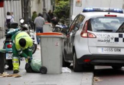Una patrulla de Policía Municipal en Madrid.