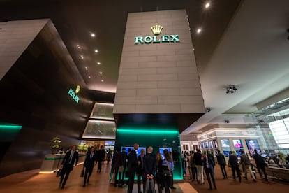 El espacio de Rolex en Palexpo, sede de Watches and Wonders.