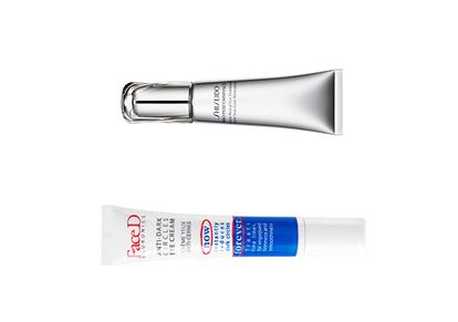 Mirada relajada.

Las ojeras dan un aspecto cansado y avejentan. Anti Dark Cercles Eye Cream, de Face D, las difumina con pigmentos verdosos y ácido hialurónico. Glow Revival Eye Treatment, de Shiseido, apuesta por la vitamina C para diluir la melanina causante de los cercos oscuros.