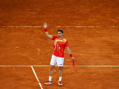 David Ferrer se despide de la Caja Mágica