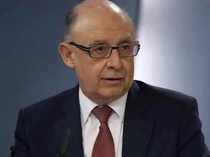 El minsitro de Hacienda en funciones, Crist&oacute;bal Montoro.