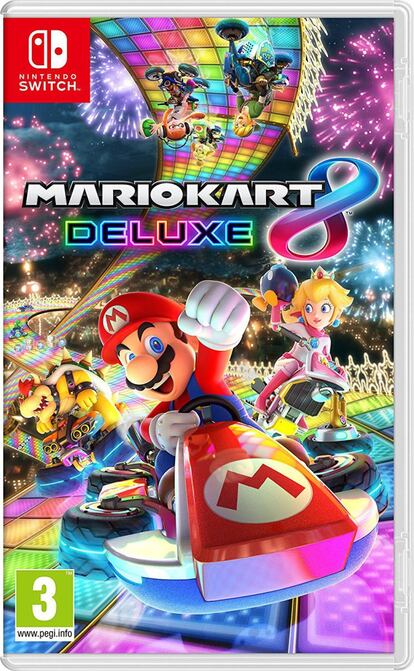 Imagen de la carátula del juego de la nueva Nintendo Switch 'Mario Kart 8 Deluxe'.
