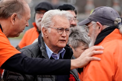 Martin Sheen, en una manifestación contra el calentamiento global, en Washington el 10 de enero de 2020.