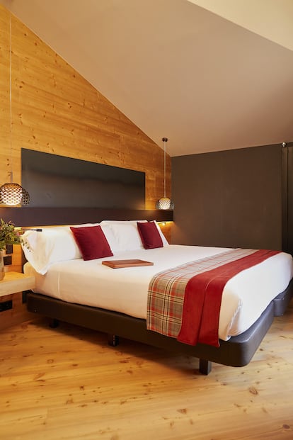 Habitación doble en el Park Piolets, Mountain Hotel & Spa, en Andorra.