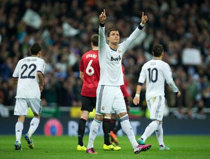 Ronaldo celebra su gol.