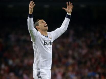 Cristiano Ronaldo se lamenta durante la final.