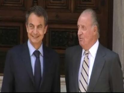 Zapatero se reúne con el Rey en Marivent