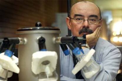 Víctor Reglero, en su laboratorio en la Universidad de Valencia.