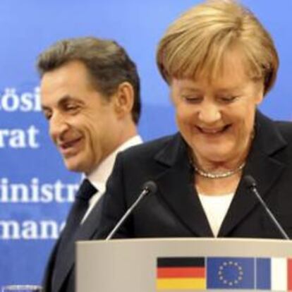 Angela Merkel y Nicolás Sarkozy