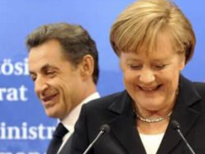 Angela Merkel y Nicolás Sarkozy