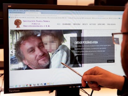 Fernando Blanco i la seva filla, a la pàgina de l'associació.