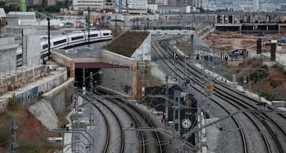 El nudo ferroviario en la Sagrera es una de las obras pendientes.