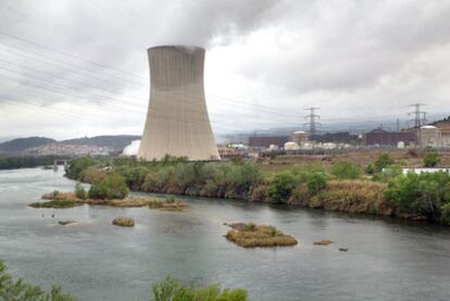 Imagen de la central nuclear de Ascó, en Tarragona.