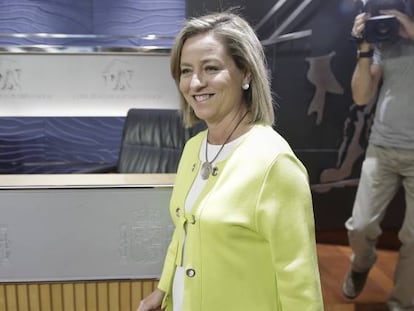 Ana Orasma, diputada de Coalición Canaria y presidenta de la comisión de investigación de la crisis financiera
 