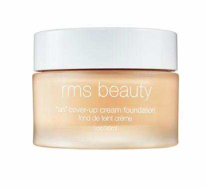 UN COVER-UP, DE RMS BEAUTY. Su textura ligera se funde como una segunda piel y además de minimizar los poros y cubrir imperfecciones, hidrata.