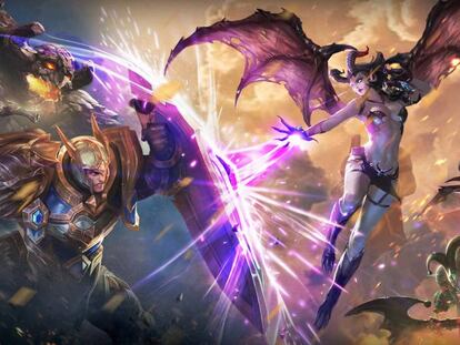 Arte del videojuego para smartphones Arena of Valor. 