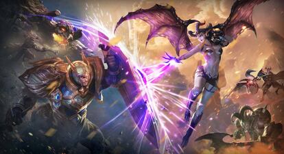 Arte del videojuego para smartphones Arena of Valor. 