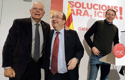 Josep Borrell i Miquel Iceta.
