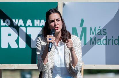 La candidata de Más Madrid a la alcaldía madrileña, Rita Maestre, el 19 de abril.