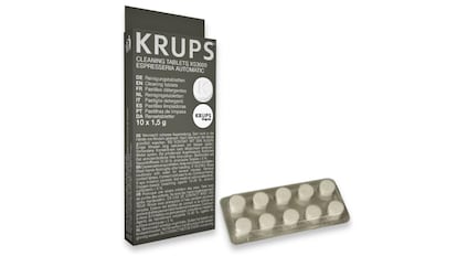 lote de diez pastillas Krups para limpiar máquinas café