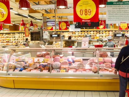 Un supermercado Alcampo, en Vigo.