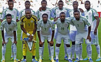 La selección nigeriana.