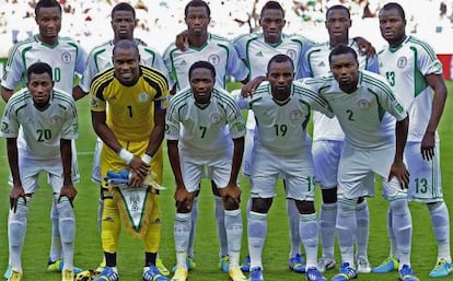 La selección nigeriana.