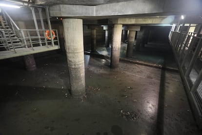 Otra de las estancias del interior del tanque de tormentas.