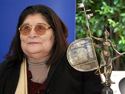 Mercedes Sosa, ayer en Sevilla.