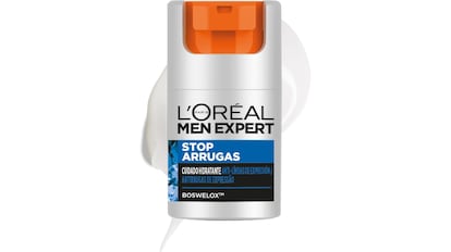 Vista de la crema hidratante para hombre con descuento en Amazon.