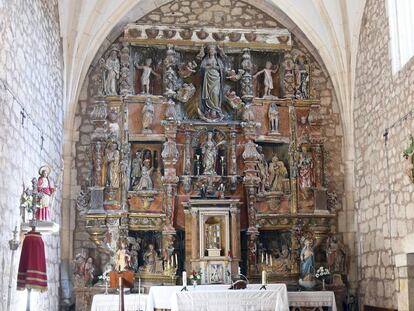 El retablo de Felipe de Vigarny en la parroquia de Cardeñuela Riopico (Burgos).