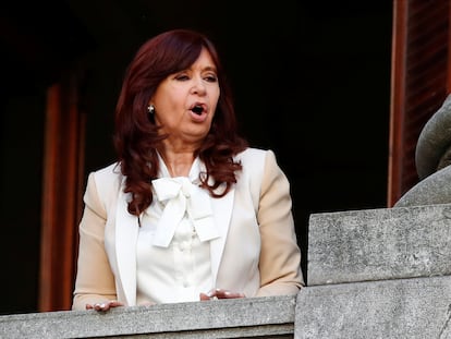 Cristina Kirchner, en el Congreso argentino, este miércoles.