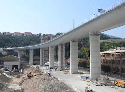 El puente San Giorgio, en Génova, fue diseñado por Renzo Piano. Esta estructura sustituye a la que trágicamente colapsó en 2018.