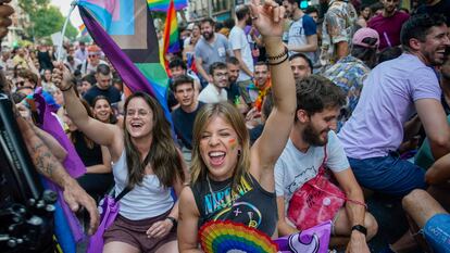 Manifestación del Orgullo Crítico en Madrid el pasado viernes.
