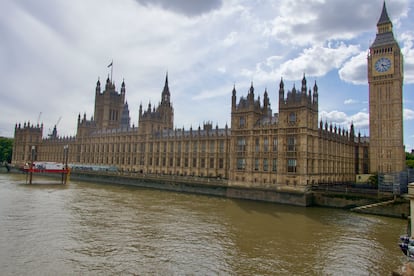 El Palacio de Westminster, este jueves.
