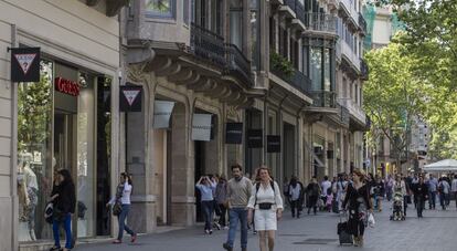 Paseo de Gracia, en Barcelona.