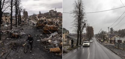 Ucrania antes y después