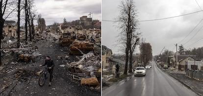 Ucrania antes y después