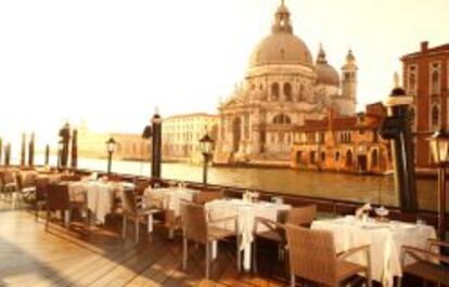 El antiguo palacio Gritti dispone de una cotizada terraza con vistas.