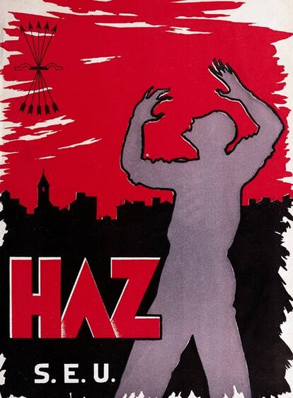 Un número de <i>Haz</i>, una de las revistas ilustradas más significativas de la Falange, se publicaba en Bilbao.