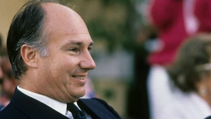 Karim Aga Khan IV, en Porto Cervo en 1986.