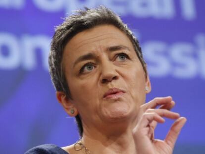 La comisaria europea de Competencia, Margrethe Vestager.