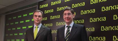 José Sevilla, consejero delegado de Bankia, y José Ignacio Goirigolzarri, presidente de la entidad.