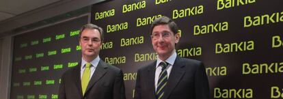 Jos&eacute; Sevilla, consejero delegado de Bankia, y Jos&eacute; Ignacio Goirigolzarri, presidente de la entidad. 