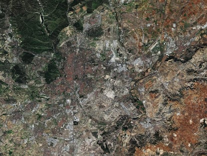 Madrid, en una imagen tomada en noviembre de 2015 por un sat&eacute;lite de la ESA.