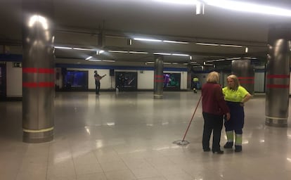 Panorama en la estación de Nuevos Ministerios