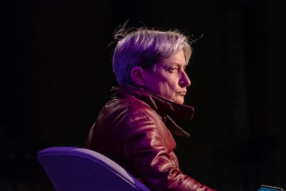 La filósofa Judith Butler en una imagen de archivo durante una visita a Barcelona el 15 de octubre de 2018.
